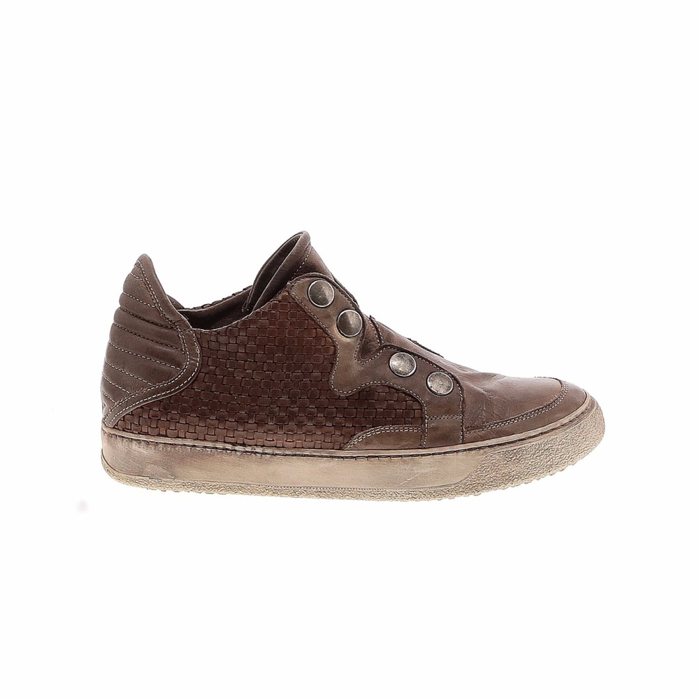Bruno Bordese Italian Leather Moto Sneakers 37/7-7.5